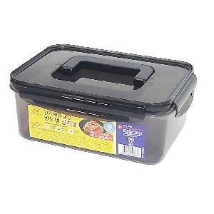 롯데 이라이프 반투명 핸들 김치통 2.0L