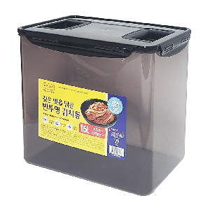 롯데 이라이프 반투명 핸들 김치통 16L