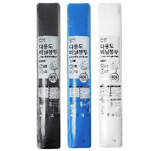 이라이프 다용도 비닐봉투 40L 100매 쓰레기 분리수거