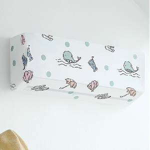 소형 벽걸이 에어컨 커버 PEVA 소재 방수 80x31x21cm