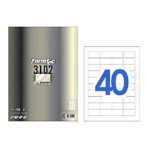 폼텍)레이저광택 라벨(LA-3102/20매)