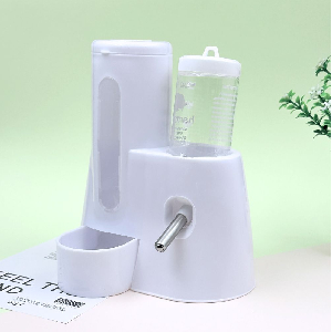 분리세척 자동급식급수기 소동물용 사료통 물병세트 300ml+80ml 120ml