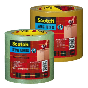 3M)포장용테이프(3615C-2/투명/48mm*50m/2개입)