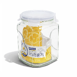 글라스락 사각 캐니스터 2.0L 과일청 용기