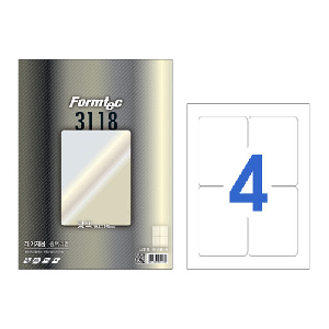 폼텍)레이저광택 라벨(LA-3118/20매)