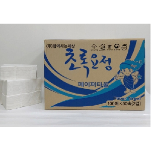 초록요정 페이퍼타올 백색지 2종2겹(5000매 BOX)