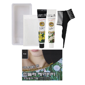 민들레 은은한샴푸향 영양보호 헤어염색약 150g 흑색