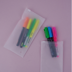 비닐백 10x20cm 10p 불투명 지퍼백 두꺼운 반투명 PVC 지퍼팩 슬라이드