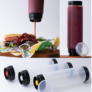 WALLPO 거꾸로 소스통 350ml 굵은소스용