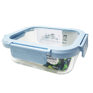 롯데 이라이프 유리밀폐용기 직사각 630ml