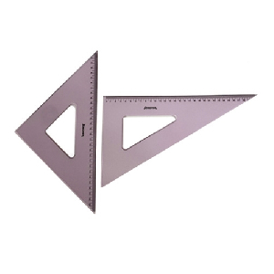 송화)유선삼각자(30cm)