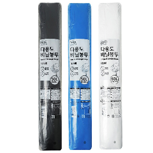 이라이프 다용도 비닐봉투 50L 100매 쓰레기 분리수거